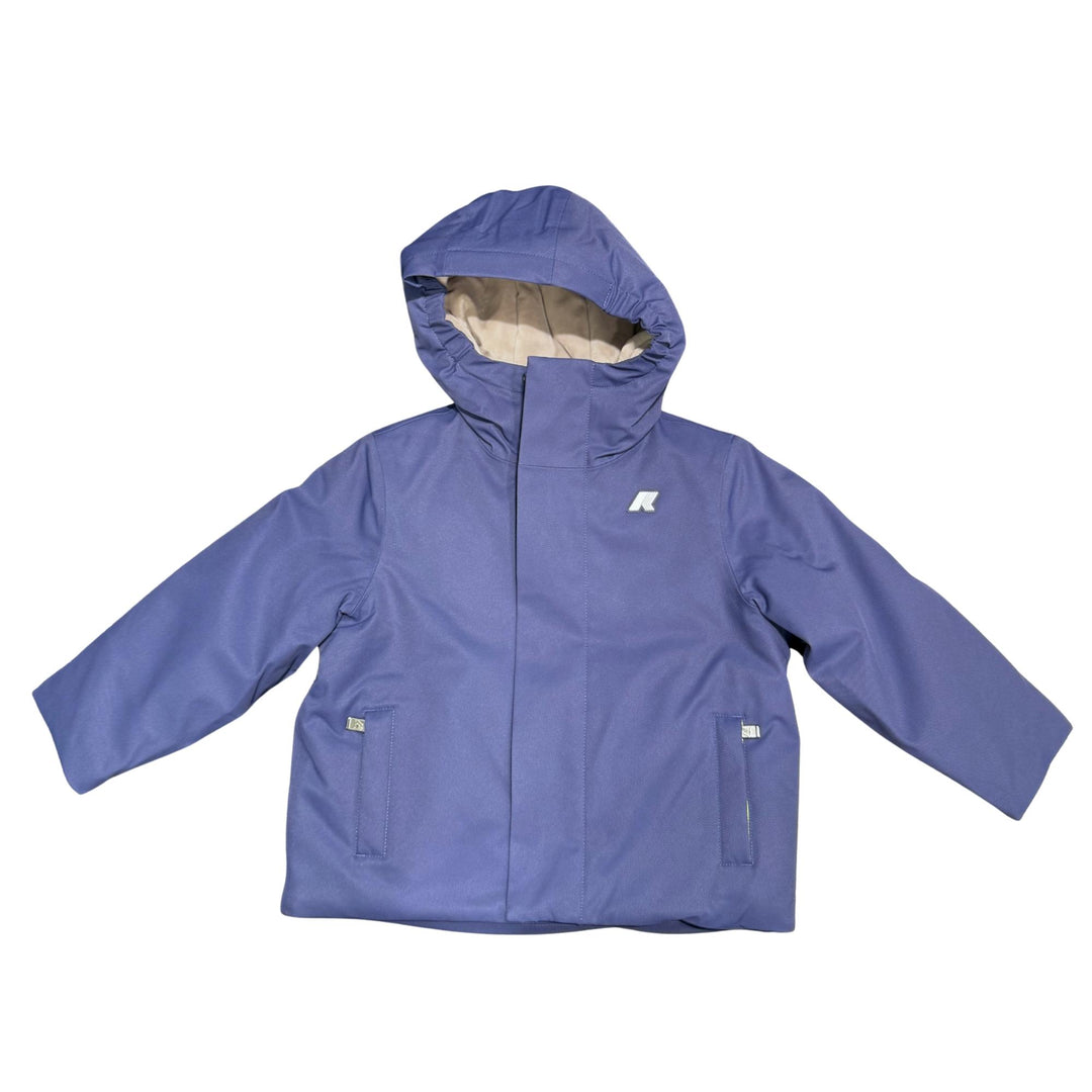 Giubbino da bambino Jacko Marmotta in tessuto tecnico con imbottitura in ecopelliccia K1128FWKB2B K-WAY