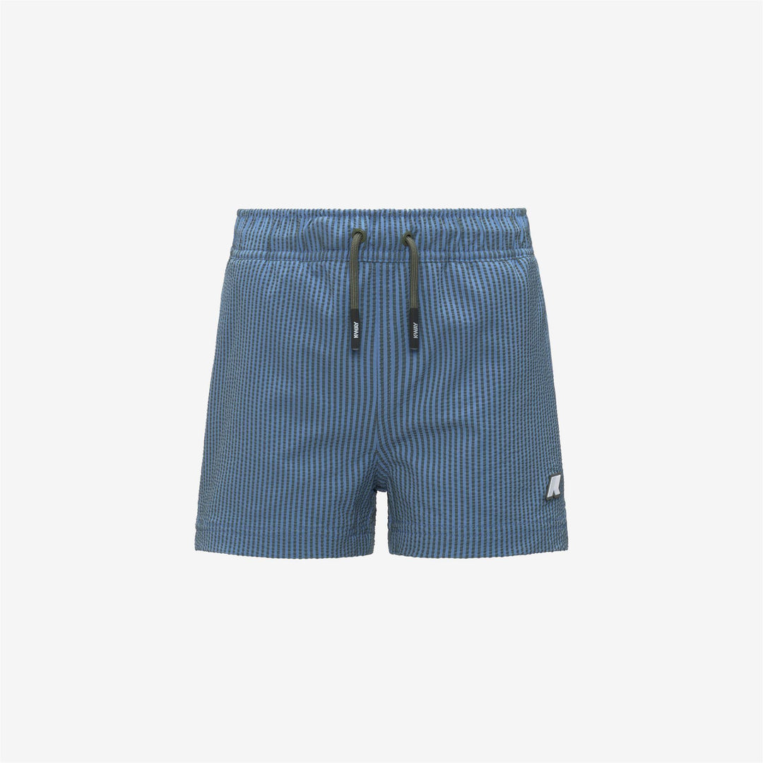 Costume da bambino Hazel stripes a pantaloncino  in tessuto tecnico a righe con logo K71426WKC0M K-WAY
