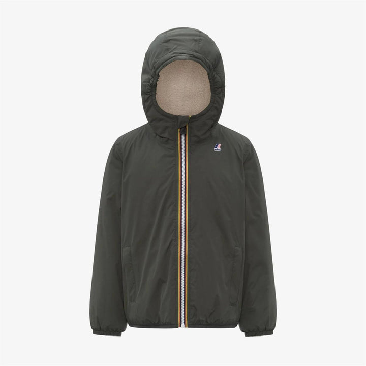 Giubbino unisex da bambino Claude orsetto in tessuto tecnico con imbottitura in ecopelliccia K7142TWKWMR K-WAY