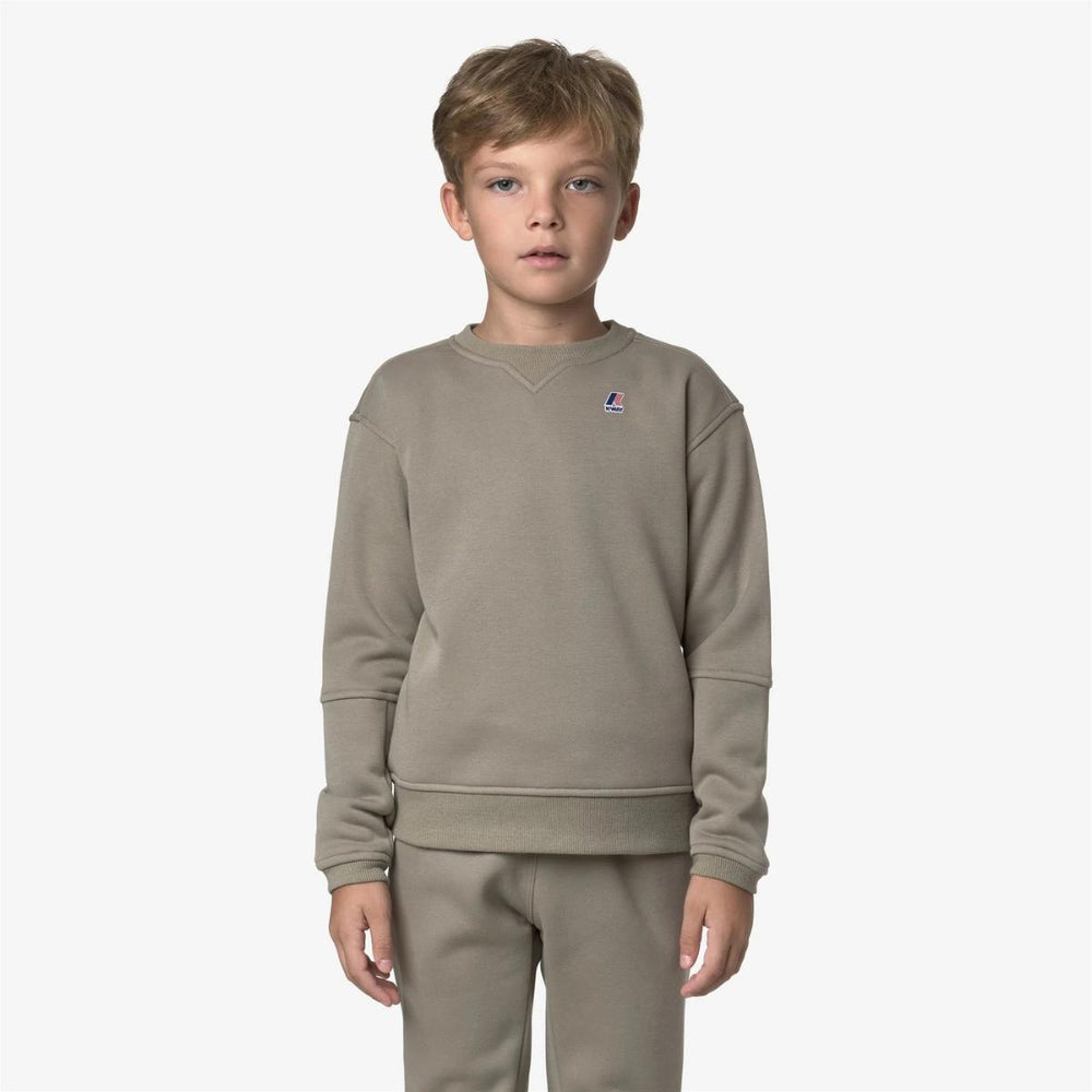 Felpa da bambino Nael girocollo con logo K7141TWJ633 K-WAY