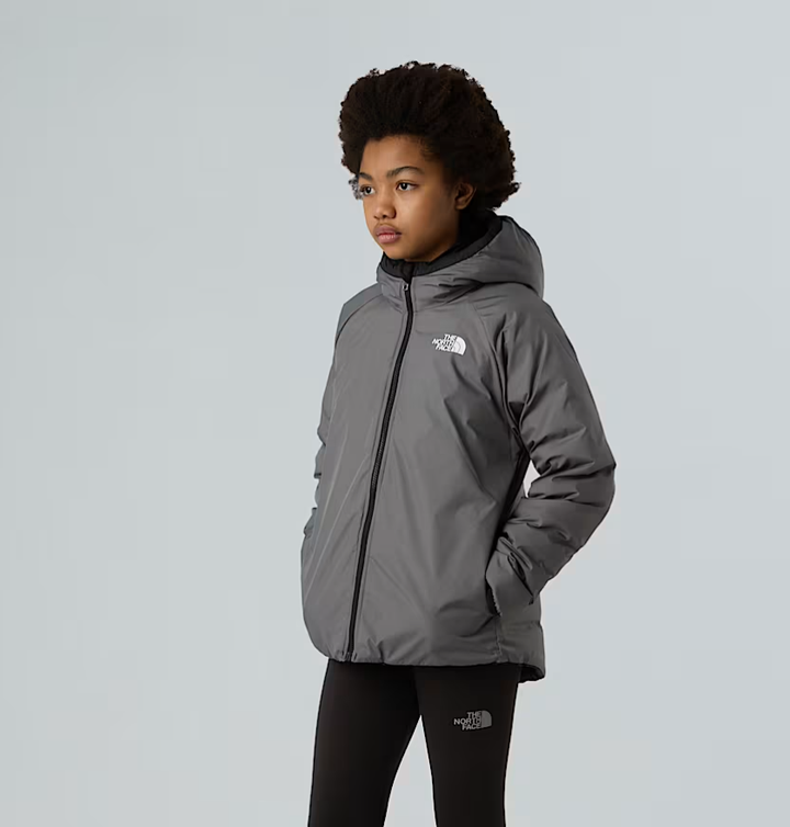 Giubbino reversibile in tessuto tecnico con imbottitura ecologica PERRITO TEEN GNEROGRIGIO THE NORTH FACE