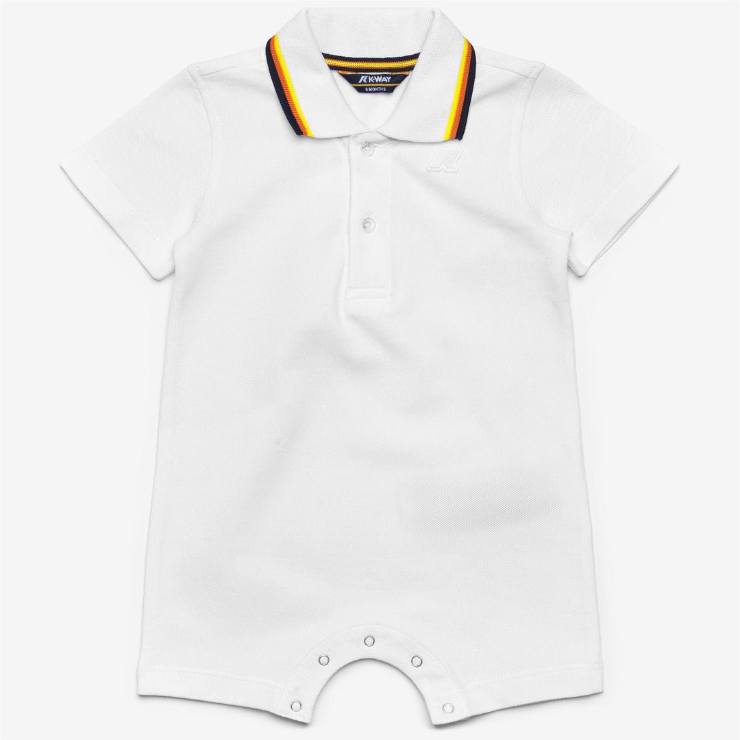 Tutina da neonato dittie a polo in cotone piquet K71373W001 K-WAY