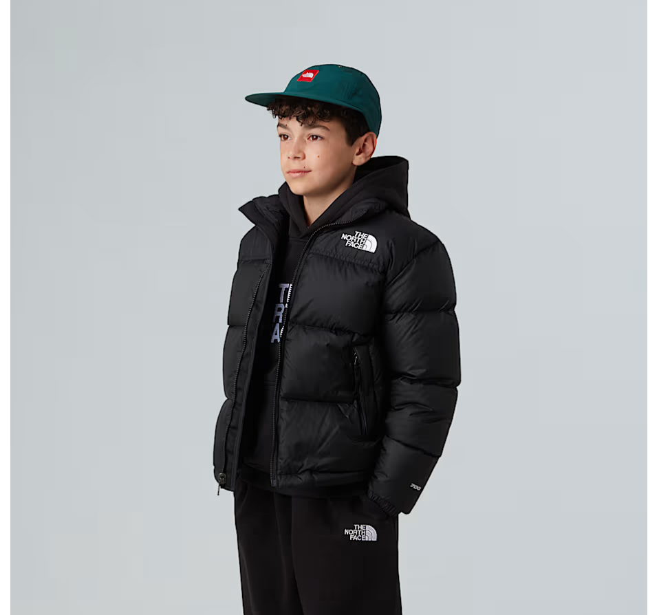 Giubbino Nuptse icona in tessuto tecnico con imbottitura in piuma d'oca NUPTSE TEENNERO THE NORTH FACE