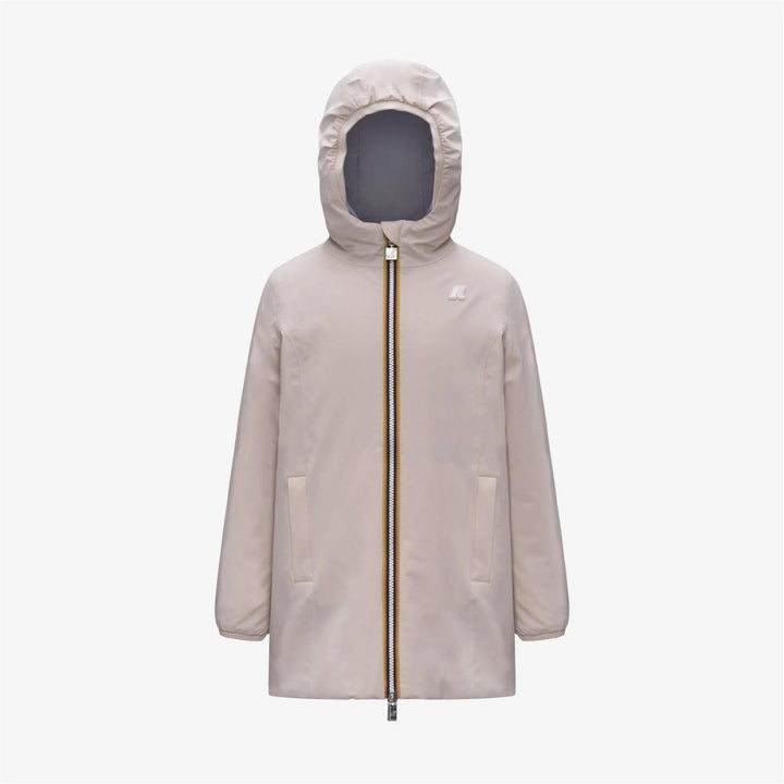 Giubbino da bambina Denise warm reversibile in tessuto tecnico imbottito in ecopiuma K11517WJBBO K-WAY
