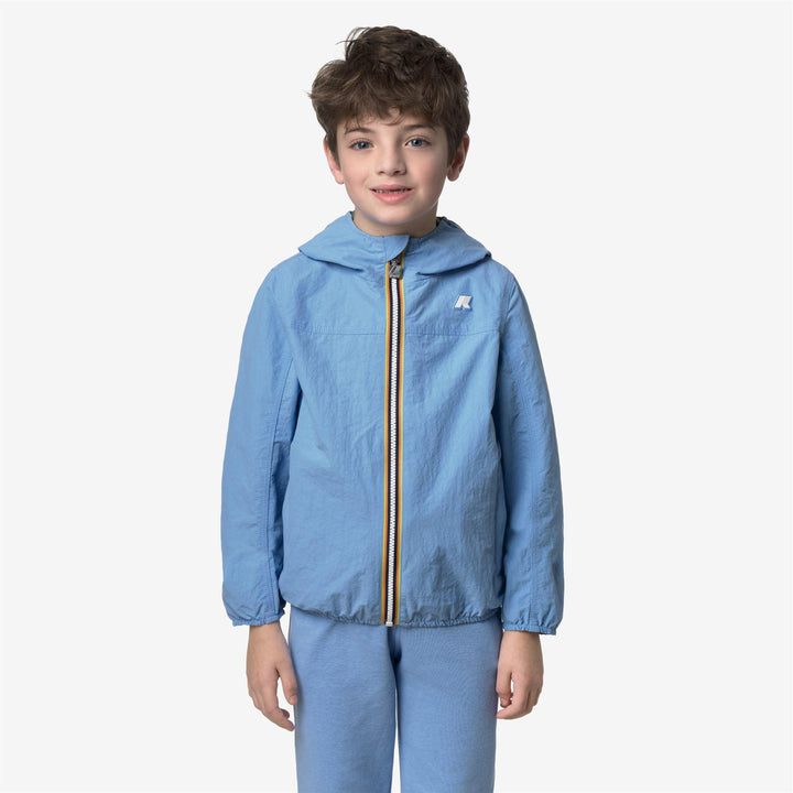 Giubbino da bambino jake cotton reversibile un lato tessuto tecnico e l&