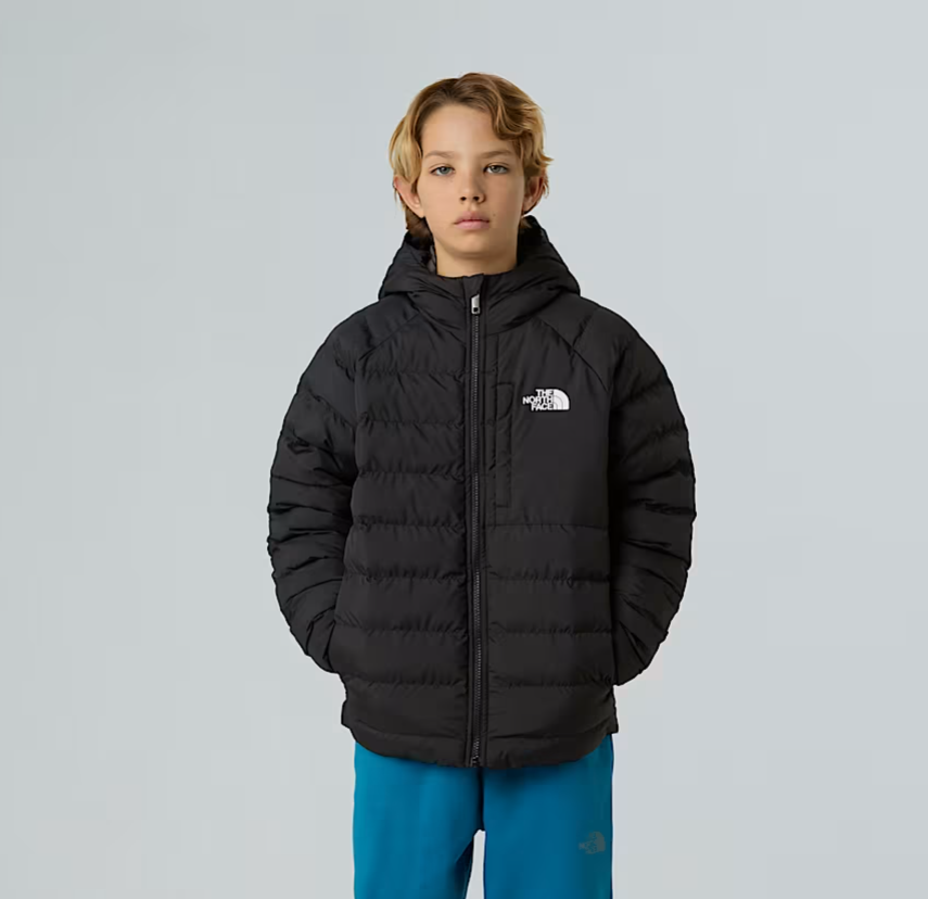 Giubbino in tessuto tecnico reversibile in piuma ecologica PERRITO TEENNERO-GRIGIO THE NORTH FACE