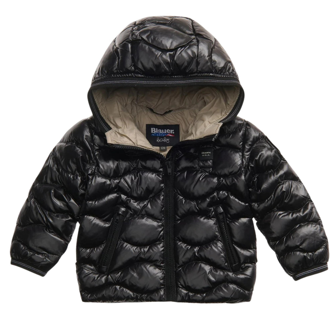 Giubbino con cucitura a onde in piuma ecologica BRYANTNERO BLAUER