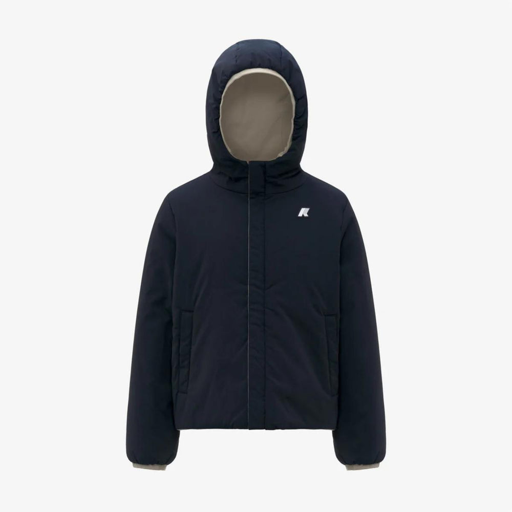 Giubbino da bambino Jack warm reversibile in tessuto tecnico con imbottitura in ecopiuma K71337WKB2A K-WAY