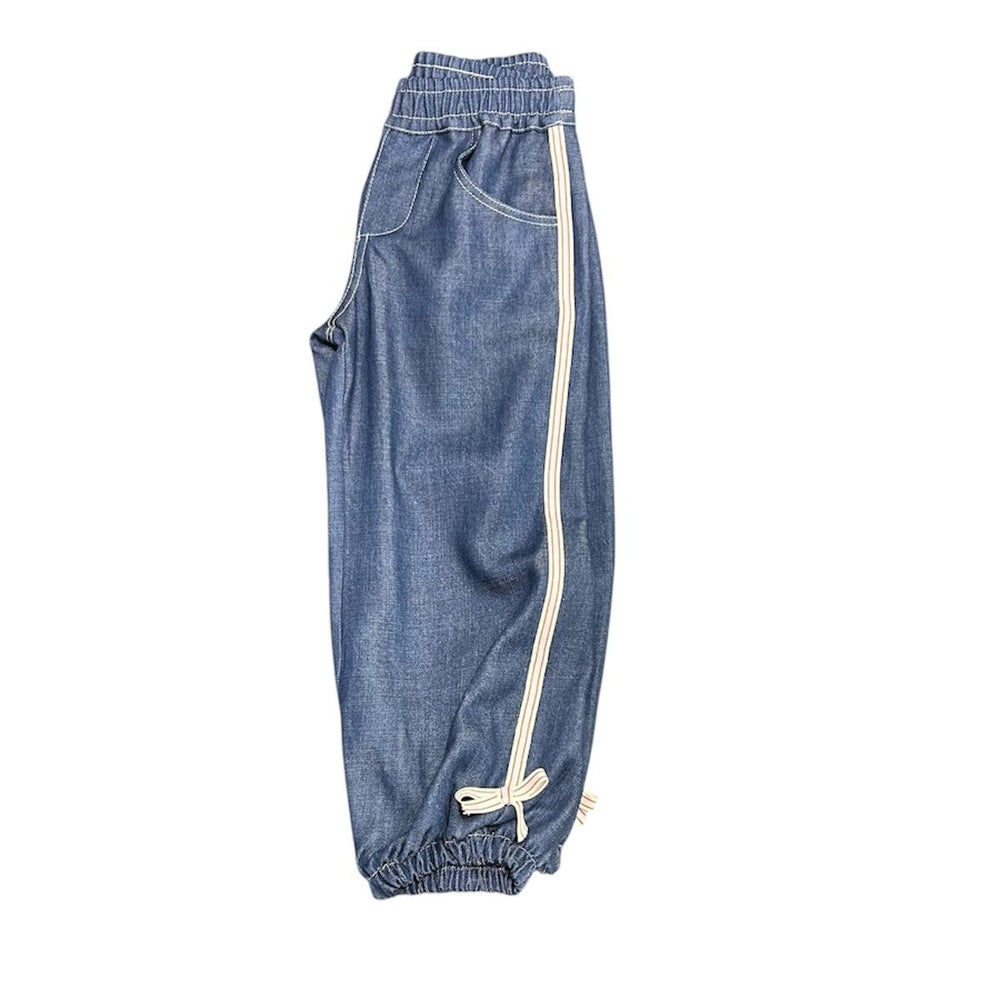 Jeans d bambina con bande over FL6632JEANS MELISA BAI