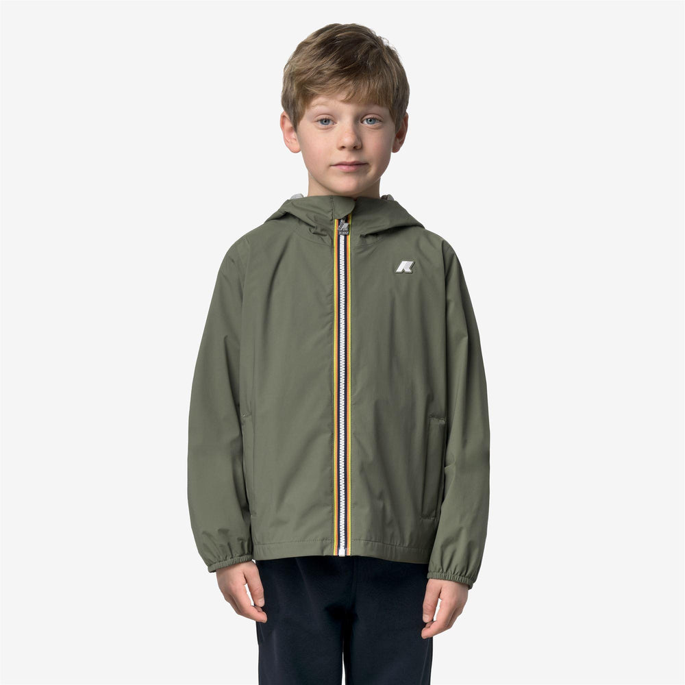 Giubbino da bambino Jack nylon jersey in tessuto tecnico con interno in cotone K41335WJV15 K-WAY