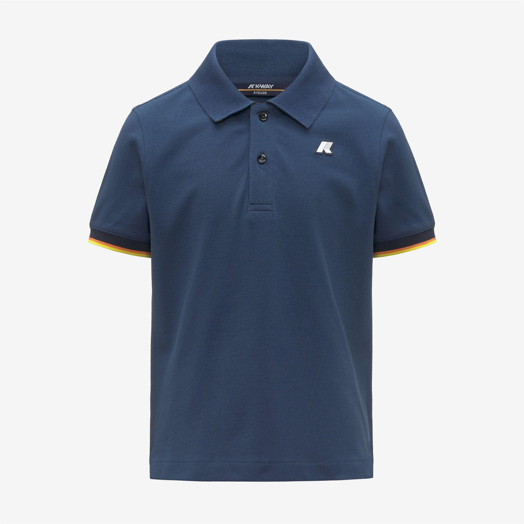 Polo da bambino Vincent in cotone piquet con logo K6126LWKB67 K-WAY