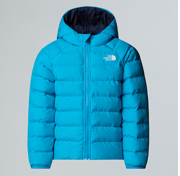 Giubbino reversibile in tessuto tecnico con imbottitura in piuma ecologica PERRITO KIDBLUAZZURRO THE NORTH FACE