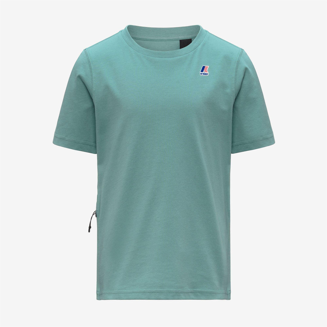 T-shirt da bambini Leonide in cotone con logo basic K7133YWWIC K-WAY