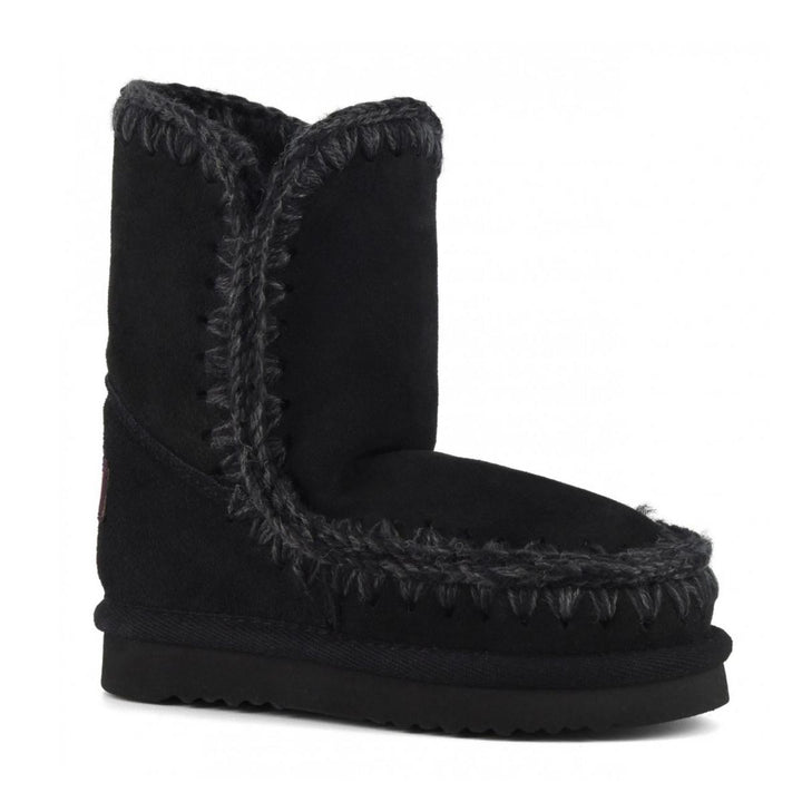 Stivale da bambina in crosta di camoscio impermeabile con interno imbottito in pelliccia vera ESKIMO CLASSIC CAMOSCIO JNERO MOU