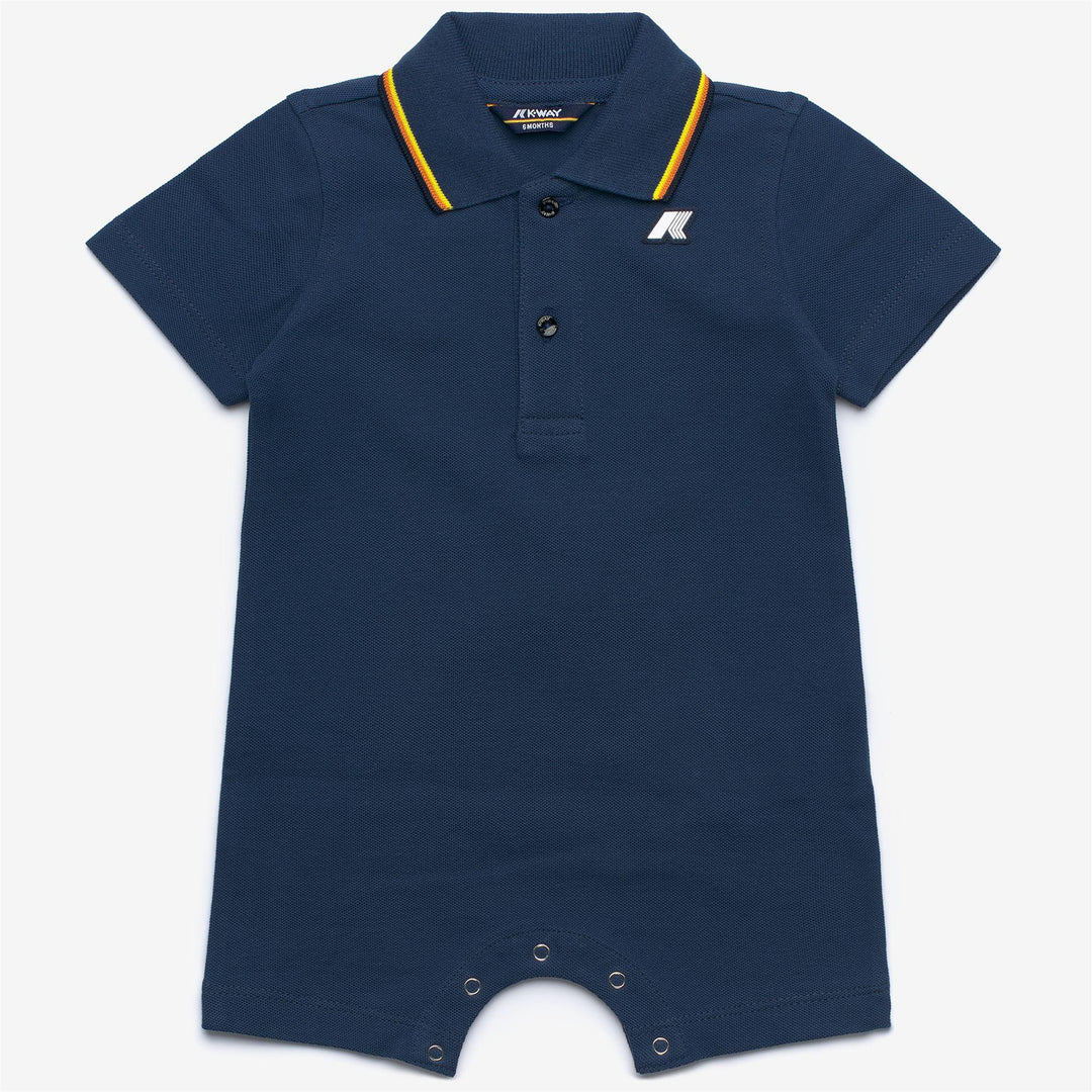 Tutina da neonato dittie a polo in cotone piquet K71373WB67 K-WAY