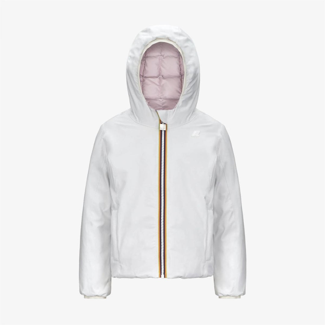 Giubbino da bambina Lily thermo reversibile in tessuto tecnico con imbottitura in piuma e piumino d'anatra K5123QWJB2U K-WAY
