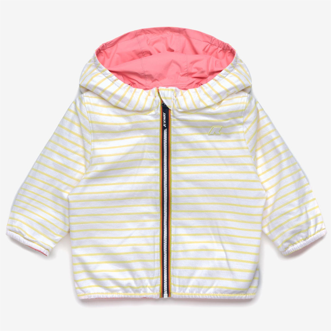 Giubbino da neonati jake reversibile jersey in tessuto tecnico traspirante da un lato e cotone a righe dall&