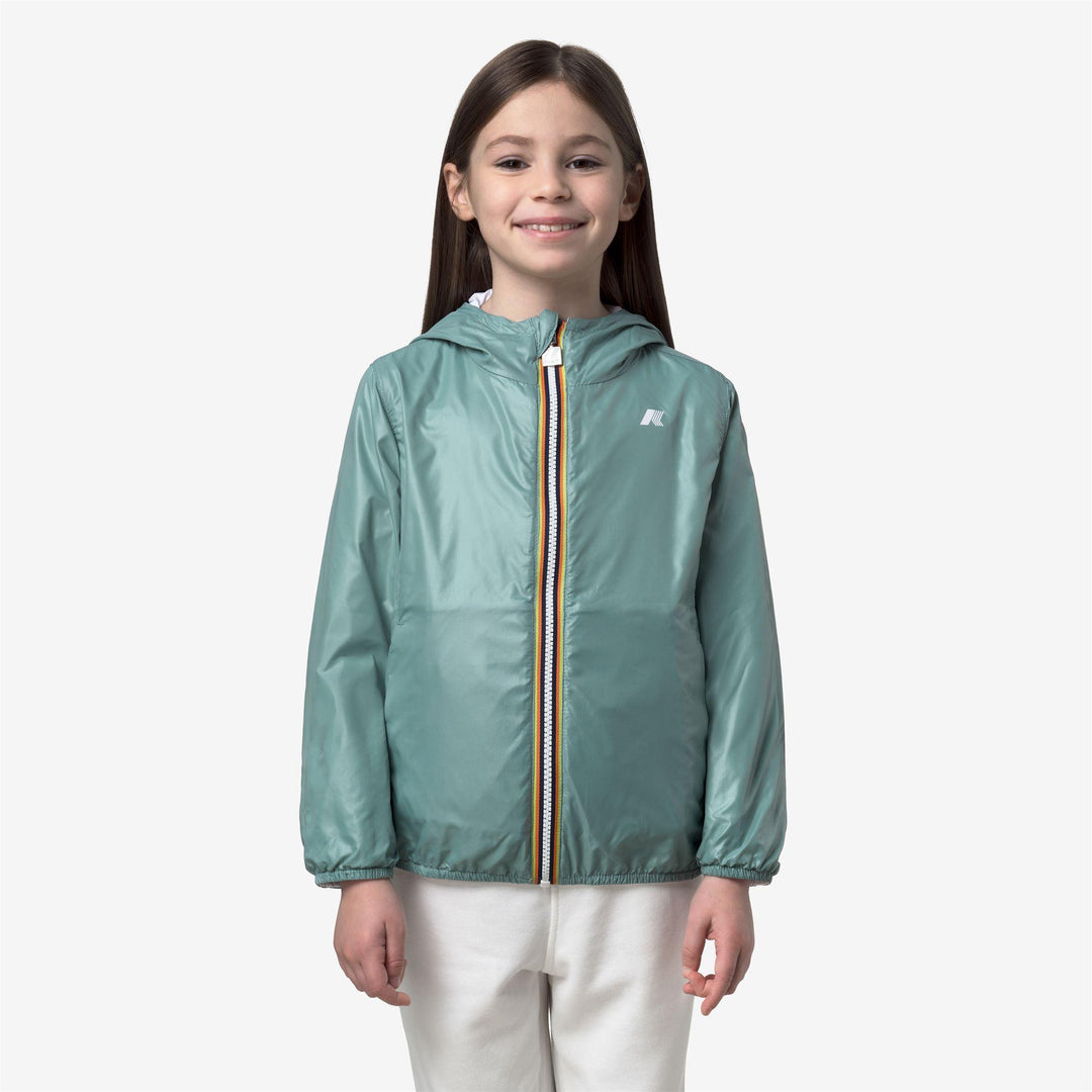 Giubbino da bambina lily reversibile in tessuto tecnico traspirante K61313WJC0H K-WAY