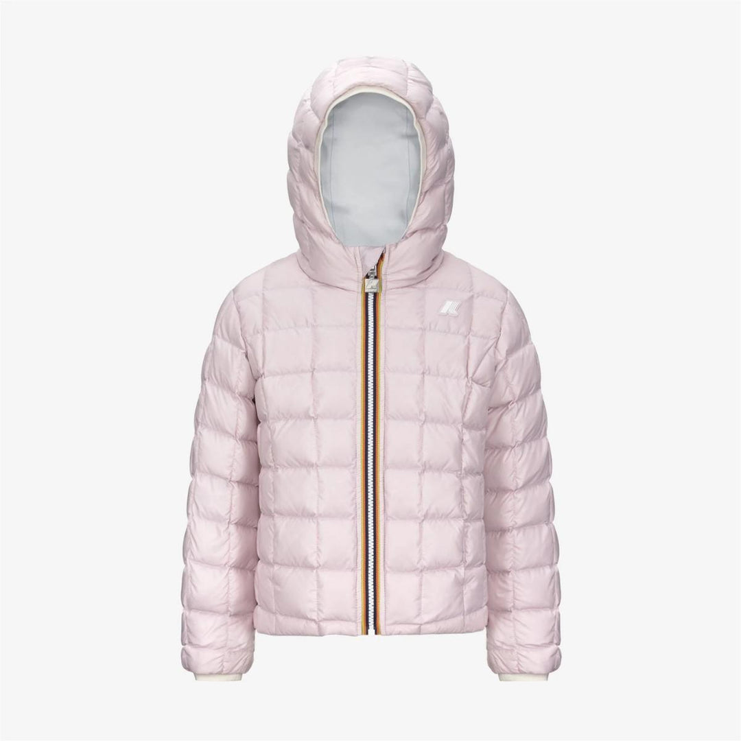 Giubbino da bambina Lily thermo reversibile in tessuto tecnico con imbottitura in piuma e piumino d'anatra K5123QWKB2U K-WAY