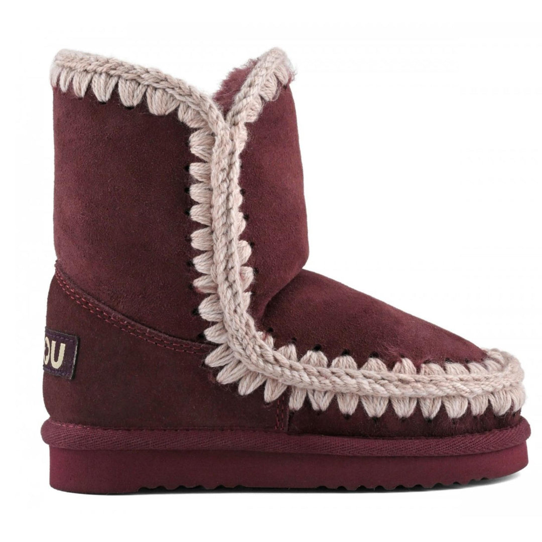 Stivale da bambina in crosta di camoscio impermeabile con interno imbottito in pelliccia vera ESKIMO CLASSIC CAMOSCIO KBORDÒ MOU