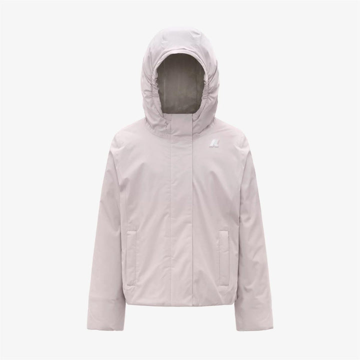 Giubbino da bambina Lily Marmotta  con tessuto tecnico imbottito in ecopelliccia K4137WWJB3U K-WAY