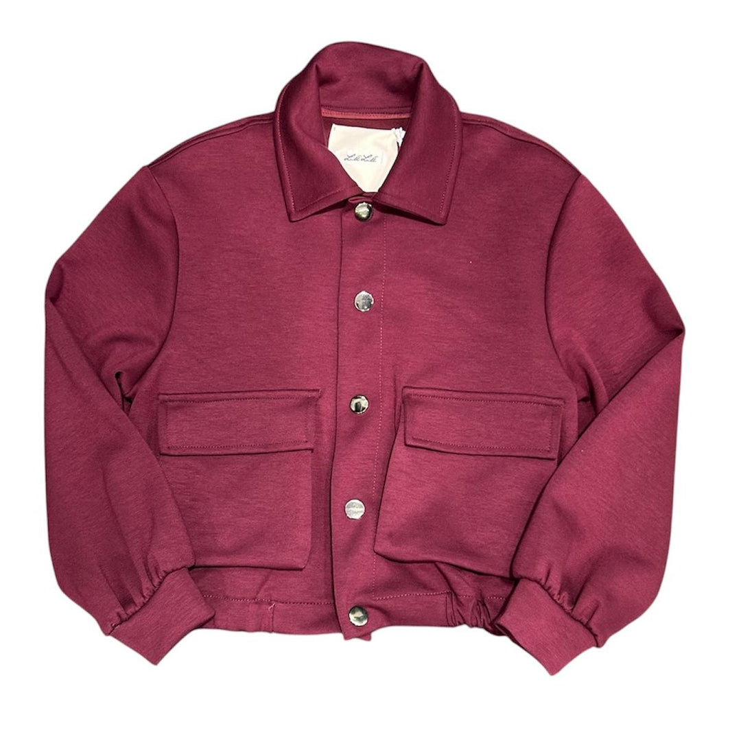 Giubbino da bambina in panno corto con tasche LL3984BORDÒ LULU' BY MISS GRANT