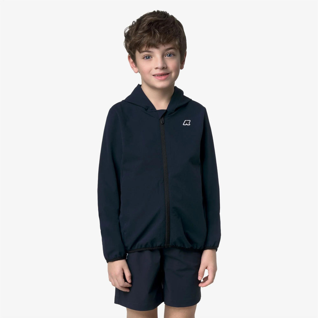 Giubbino felpa da bambino journeer travel in tessuto tecnico light traspirante K4133FWKK89 K-WAY