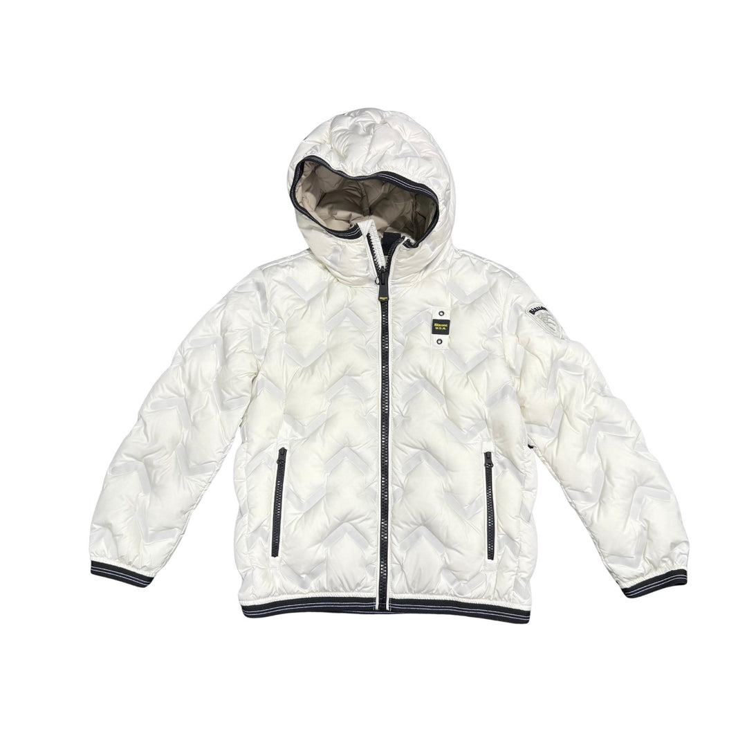 Giubbino tessuto termosaldato con imbottitura in piuma d'oca PIERJBIANCO BLAUER