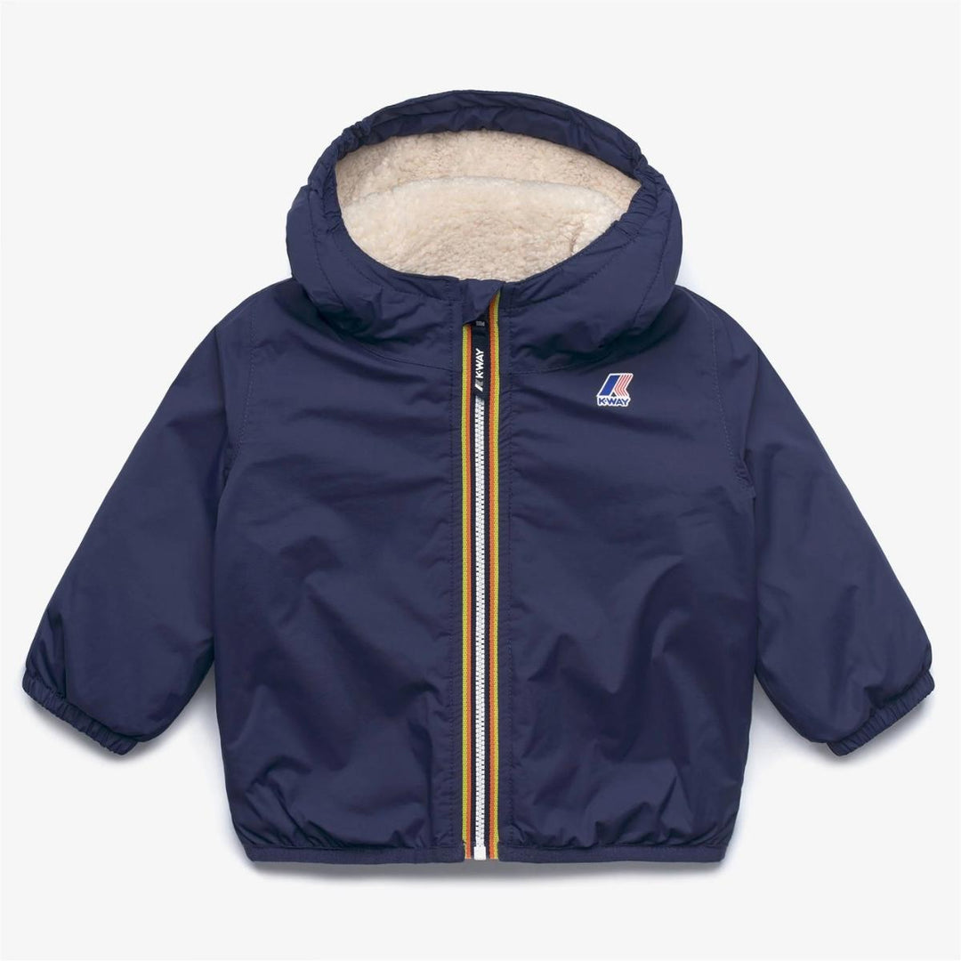 Giubbino da neonato Claudine orsetto , tessuto tecnico e imbottitura in ecopelliccia K7142RW867 K-WAY