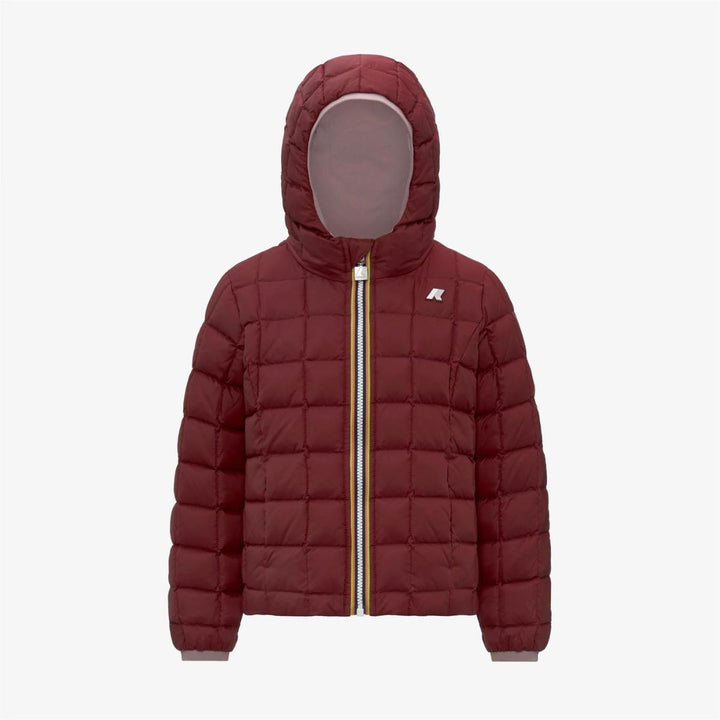 Giubbino da bambina Lily thermo reversibile in tessuto tecnico con imbottitura in piuma e piumino d'anatra K5123QWKB2W K-WAY