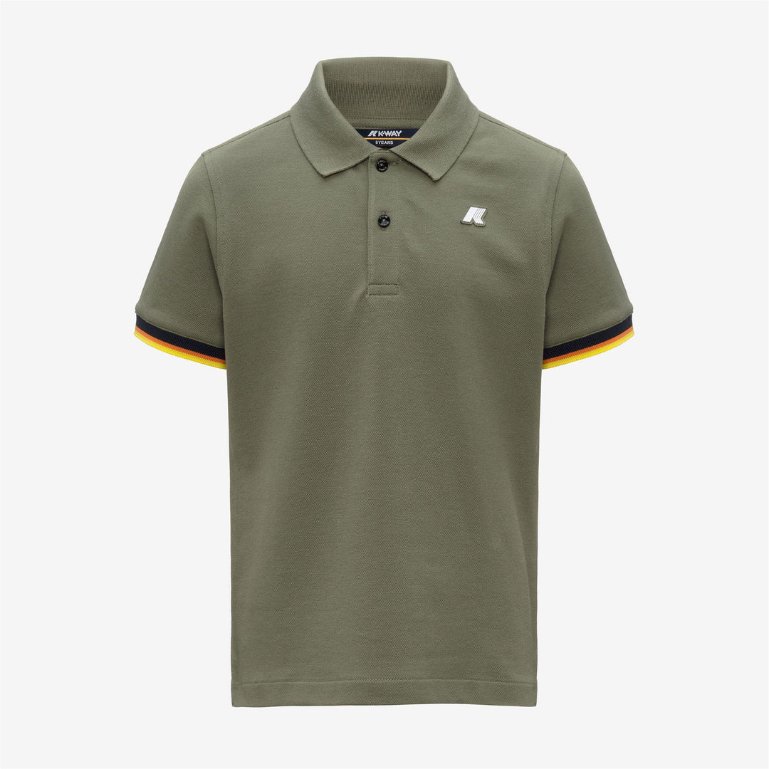 Polo da bambino Vincent in cotone piquet con logo K6126LWJV15 K-WAY