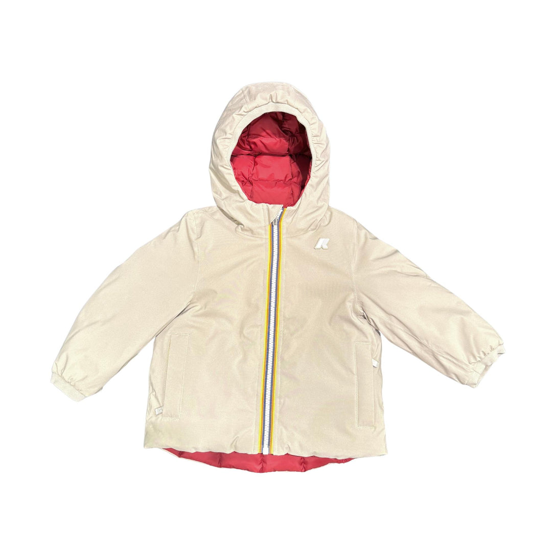 Giubbino da bambino Jack thermo reversibile in tessuto tecnico e imbottitura in piuma e piumino d'anatra K5128VWKB2D K-WAY
