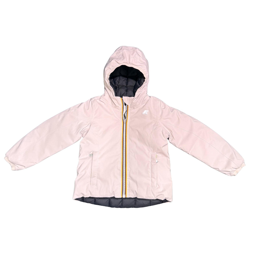 Giubbino da bambina Lily thermo reversibile in tessuto tecnico con imbottitura in piuma e piumino d'anatra K5123QWJBBQ K-WAY