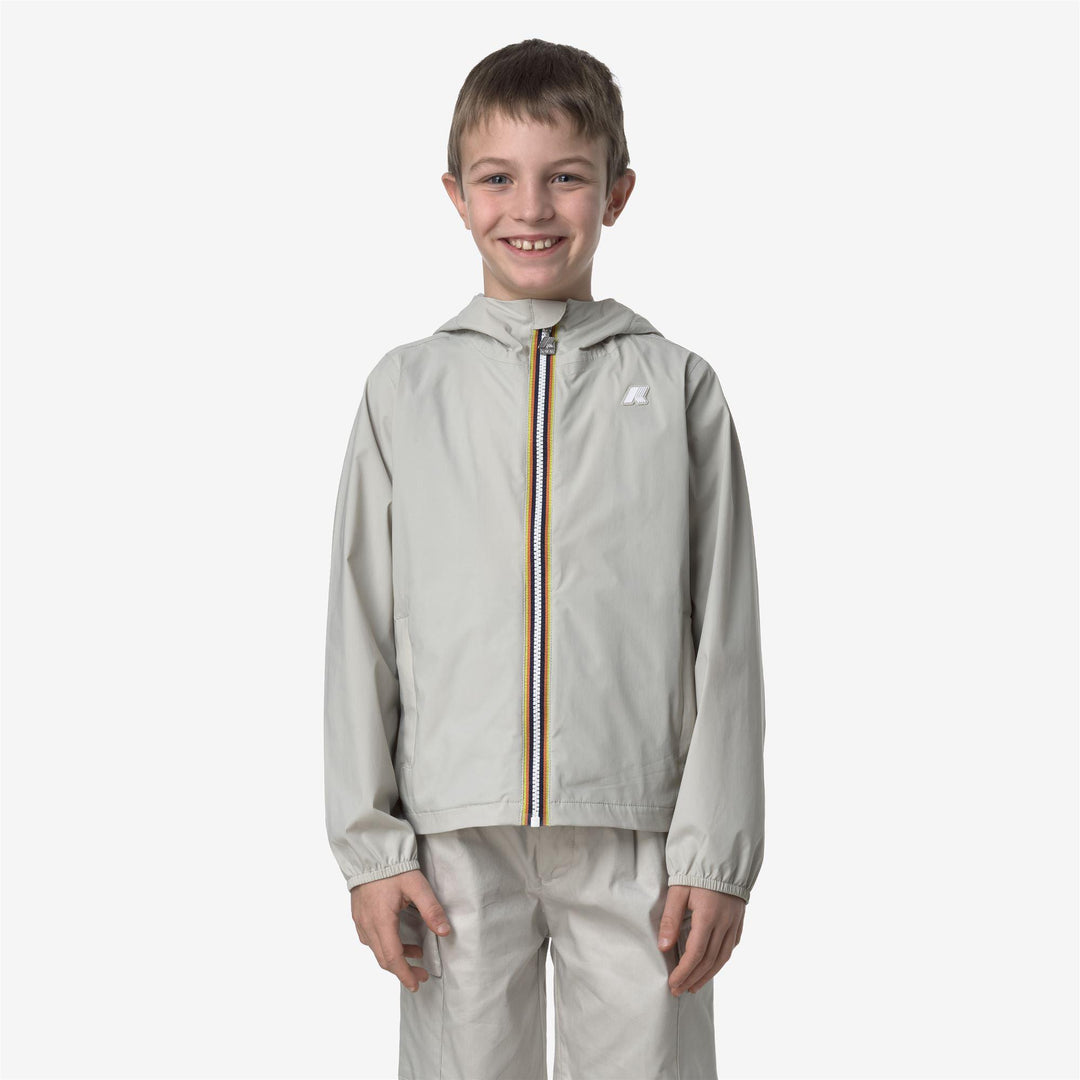 Giubbino da bambino Jack nylon jersey in tessuto tecnico con interno in cotone K41335WJ634 K-WAY