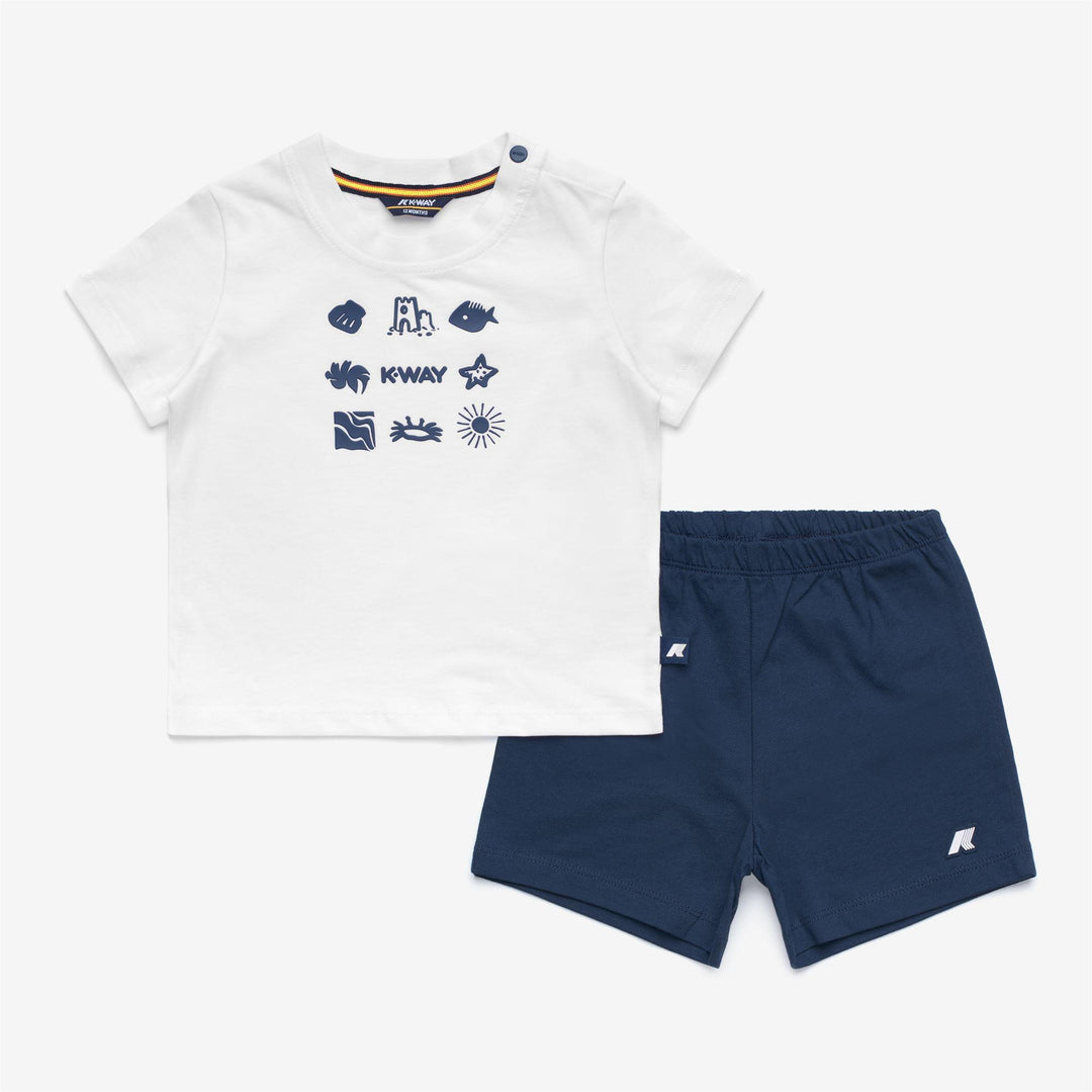 Completino da neonati Pete set plage in cotone K2151EWC06 K-WAY