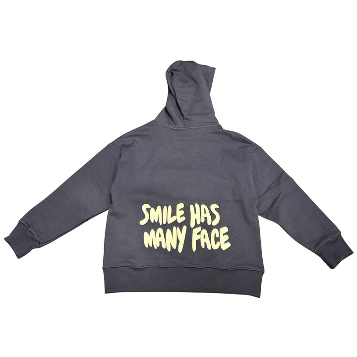 Felpa da bambino con cappuccio e ricamo logo MR3207BLU MANUEL RITZ