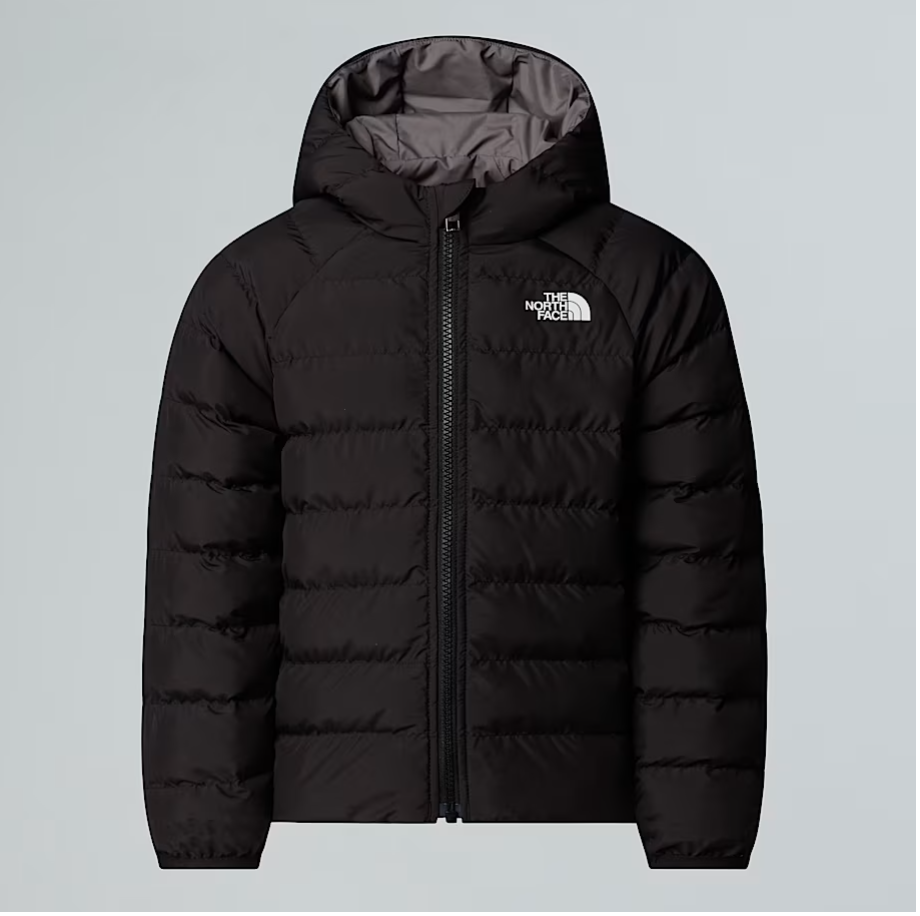 Giubbino in tessuto tecnico reversibile in piuma ecologica PERRITO TEENNERO-GRIGIO THE NORTH FACE