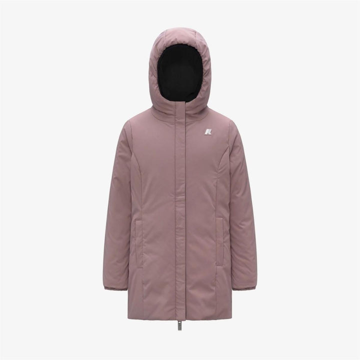 Giubbino da bambina Denise warm reversibile in tessuto tecnico imbottito in ecopiuma K11517WKBBM K-WAY