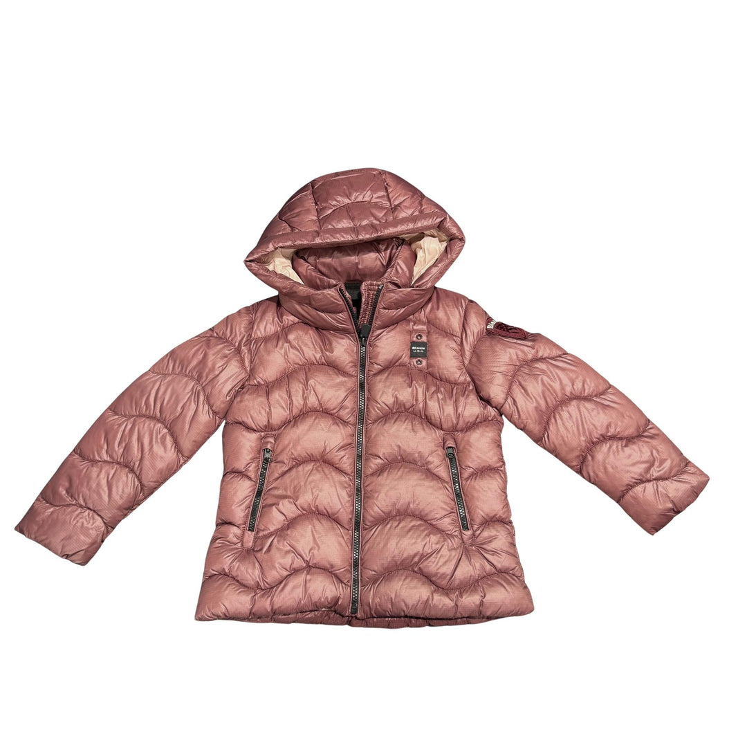 Giubbino in tessuto tecnico con cuciture a onda e imbottitura in piuma ecologica LAROSEJAMARANTO BLAUER