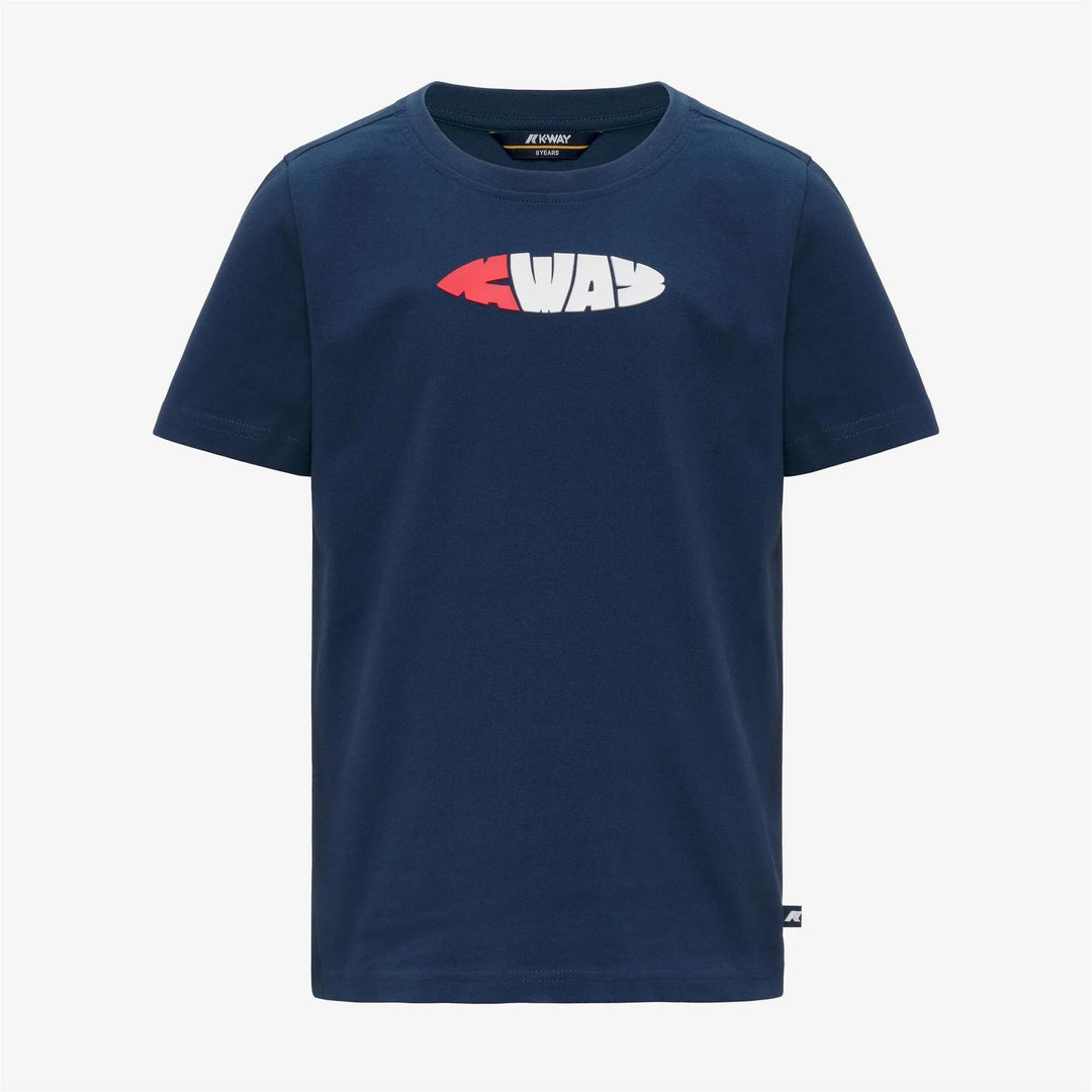 T-shirt da bambino Odom hawien in cotone con logo grande stile surf K1161XWKB67 K-WAY
