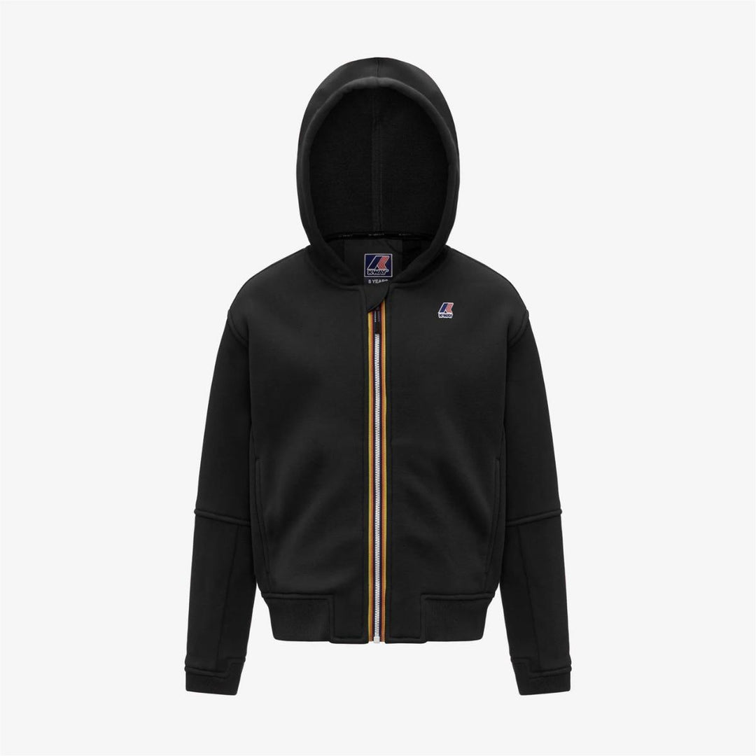 Felpa da bambino Pros full zip con cappuccio e logo K7141VWKUSY K-WAY
