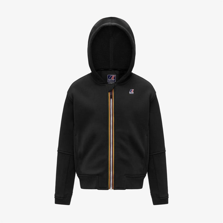 Felpa da bambino Pros full zip con cappuccio e logo K7141VWKUSY K-WAY