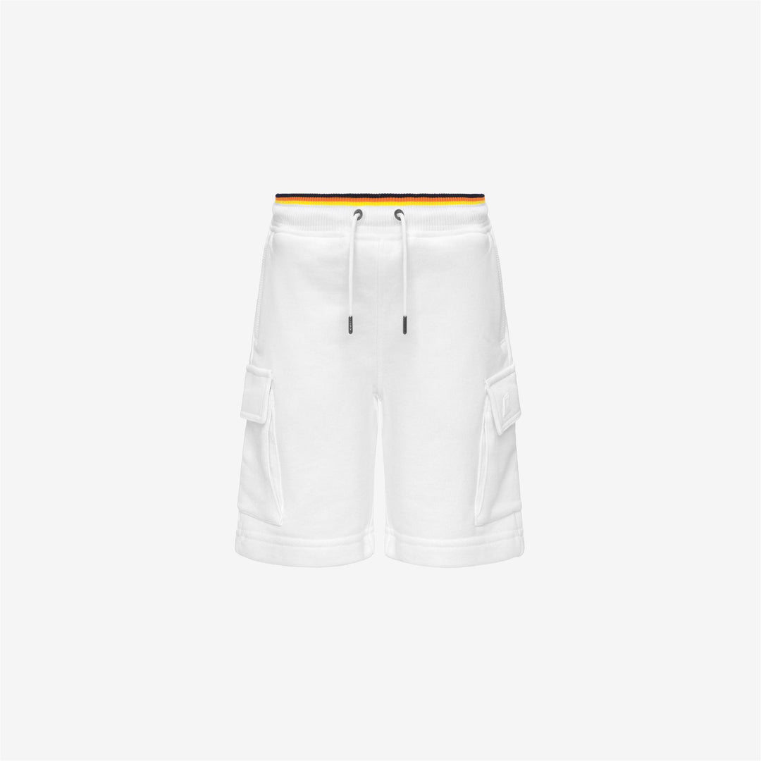 Bermuda da bambino Erik in cotone garzato con tasconi e logo K7133SWK001 K-WAY