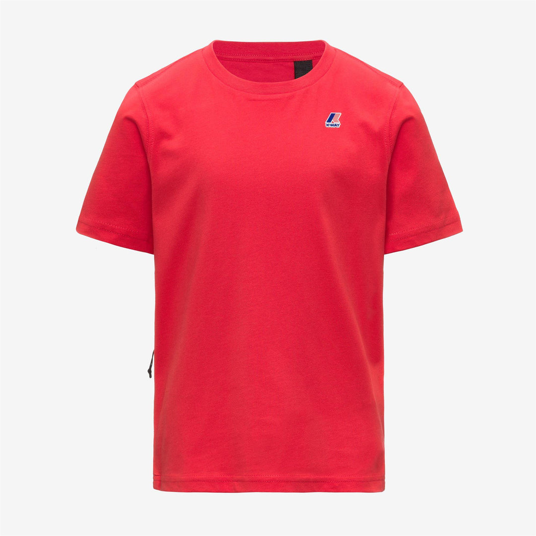 T-shirt da bambini Leonide in cotone con logo basic K7133YWB04 K-WAY