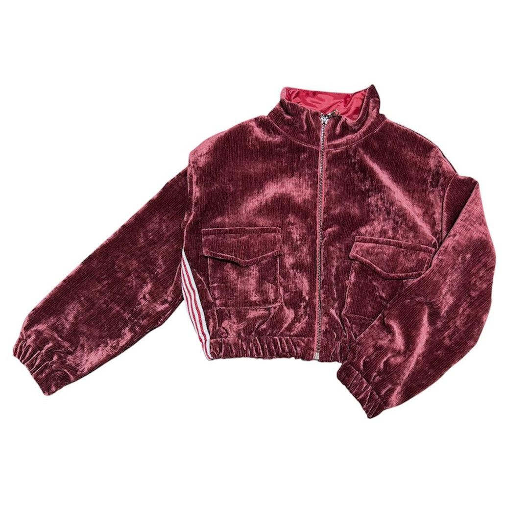 Giubbino da bambina effetto ciniglia corto LL3958BORDÒ LULU' BY MISS GRANT