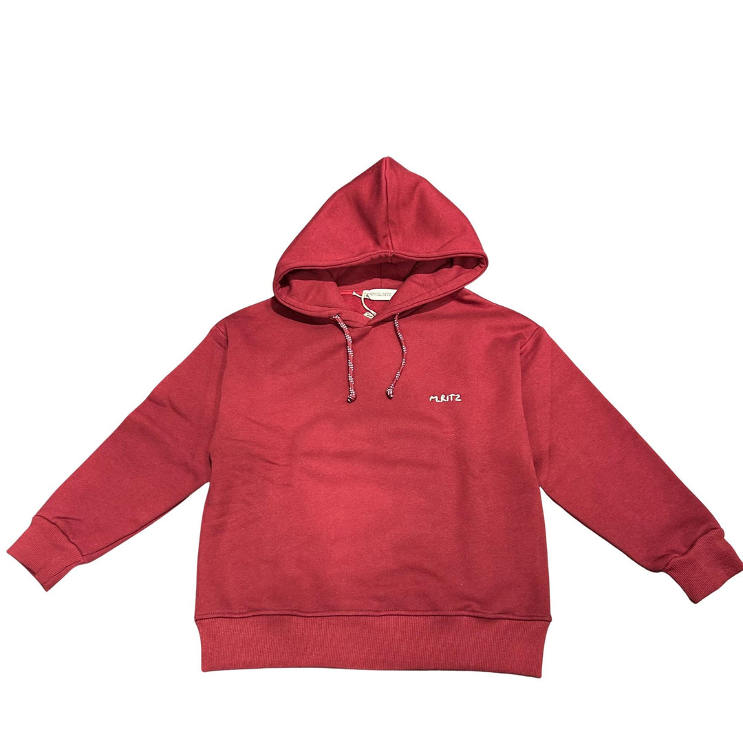 Felpa da bambino con cappuccio e ricamo logo MR3207BORDÒ MANUEL RITZ