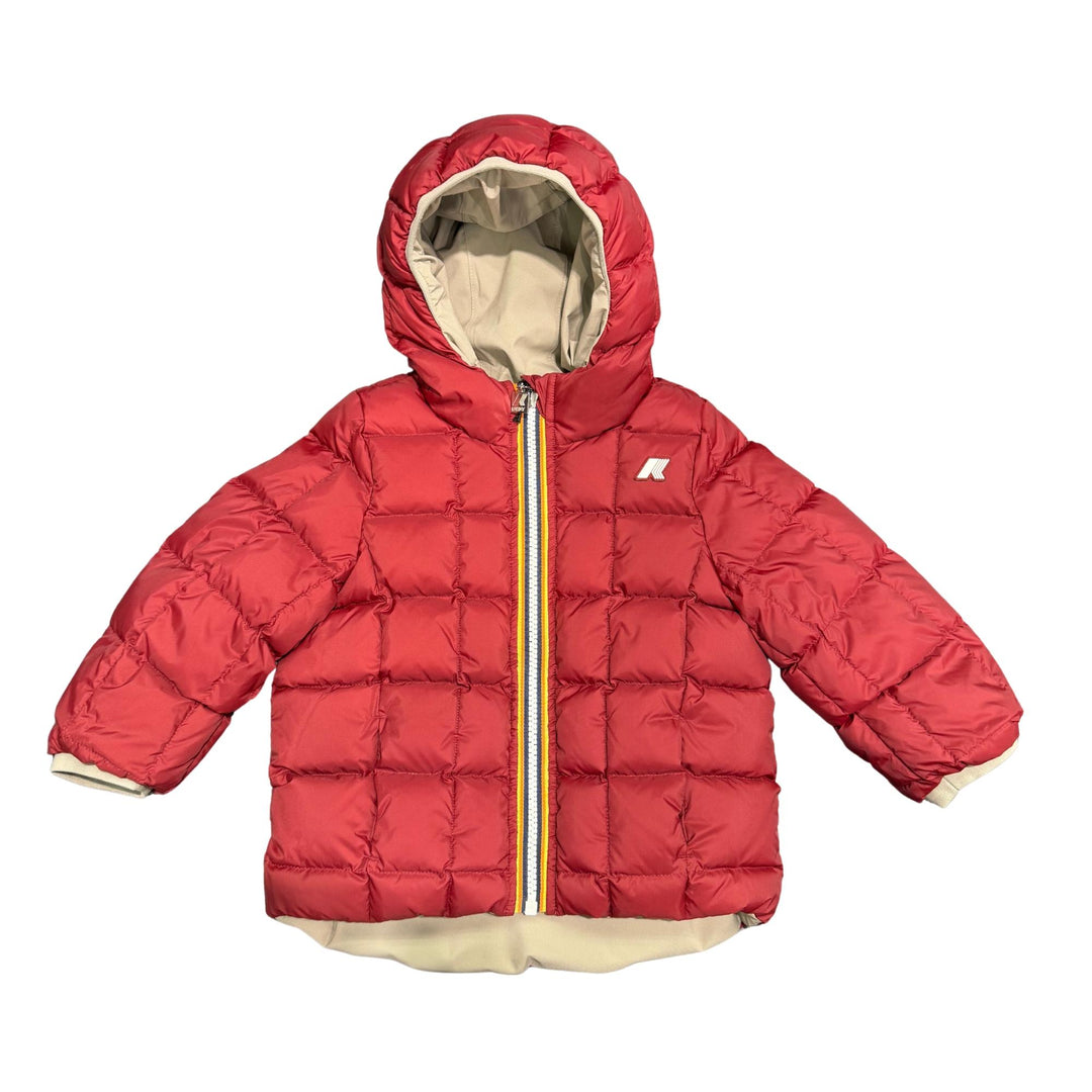 Giubbino da bambino Jack thermo reversibile in tessuto tecnico e imbottitura in piuma e piumino d'anatra K5128VWKB2D K-WAY
