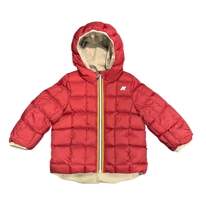 Giubbino da bambino Jack thermo reversibile in tessuto tecnico e imbottitura in piuma e piumino d'anatra K5128VWKB2D K-WAY