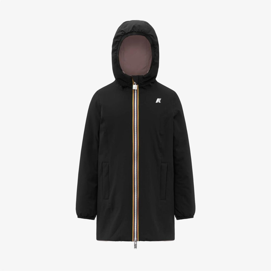 Giubbino da bambina Denise warm reversibile in tessuto tecnico imbottito in ecopiuma K11517WKBBM K-WAY