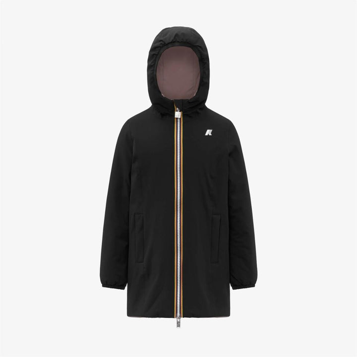 Giubbino da bambina Denise warm reversibile in tessuto tecnico imbottito in ecopiuma K11517WKBBM K-WAY